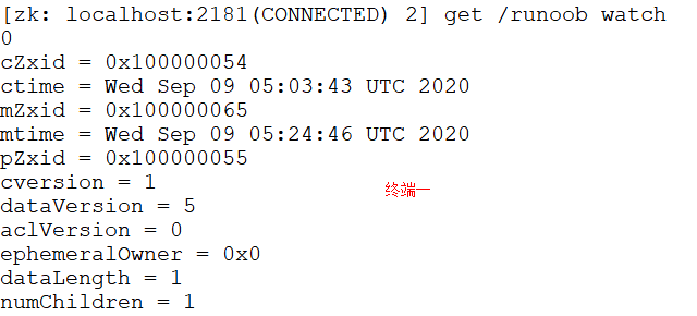 7.0 Zookeeper 客户端基础命令使用