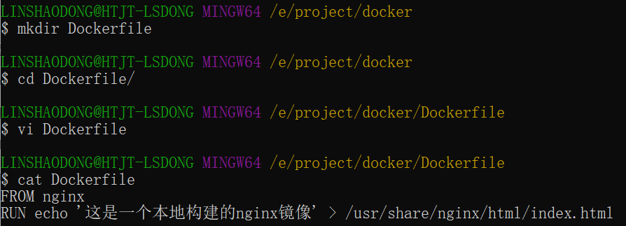 Docker Dockerfile