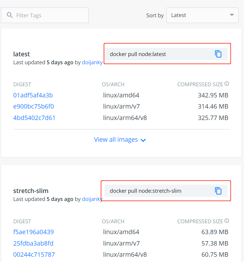 Docker 安装 Node.js