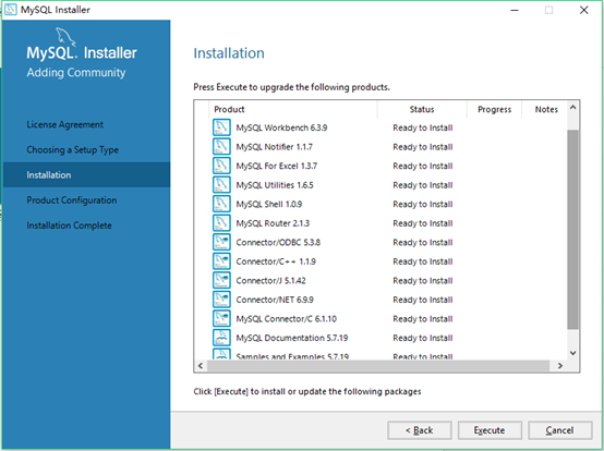 Windows10  MYSQL Installer 安装（mysql-installer-community-5.7.19.0.msi）