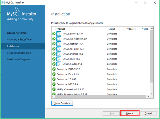 Windows10  MYSQL Installer 安装（mysql-installer-community-5.7.19.0.msi）