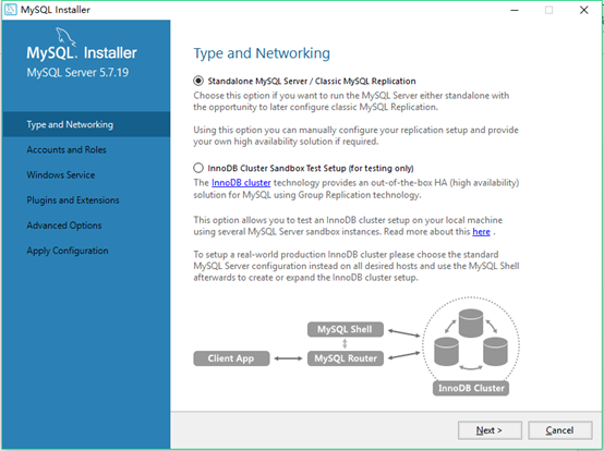 Windows10  MYSQL Installer 安装（mysql-installer-community-5.7.19.0.msi）